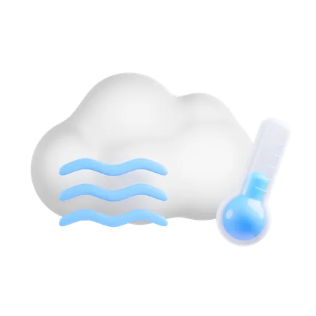 Cold Temperature  3D Icon