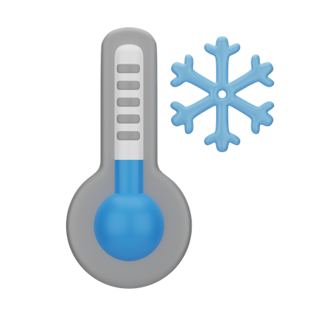 Cold Temperature  3D Icon