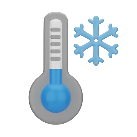 Cold Temperature  3D Icon