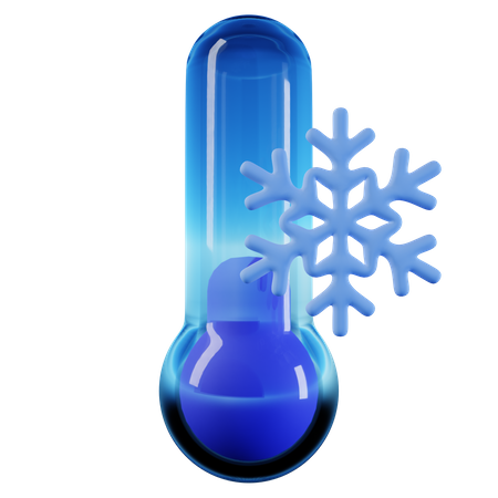 Cold Temperature  3D Icon