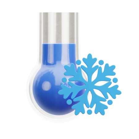 Cold Temperature  3D Icon