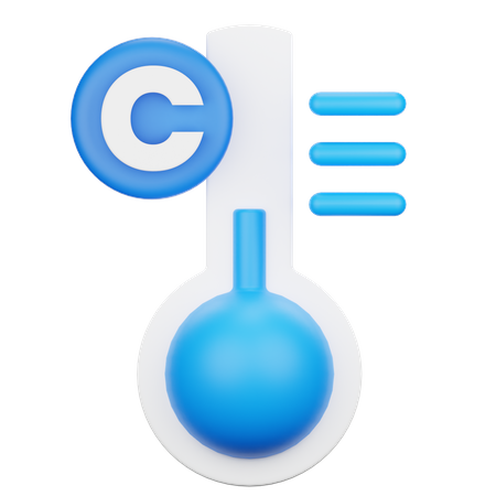 Cold Temperature  3D Icon