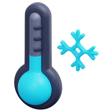 Cold Temperature  3D Icon