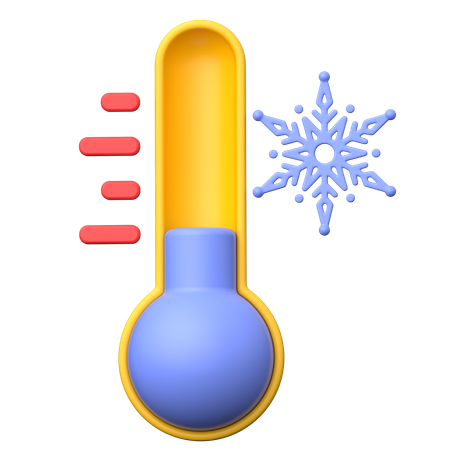 Cold Temperature  3D Icon