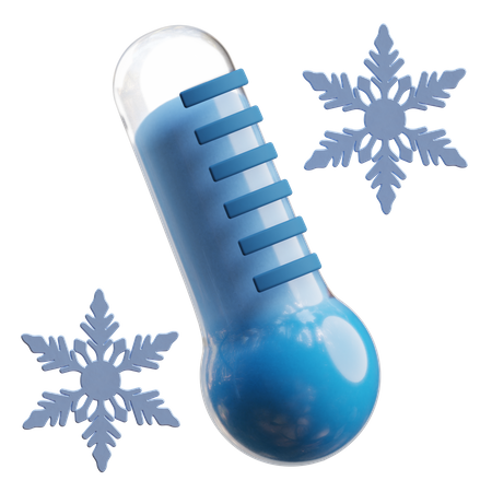 Cold Temperature  3D Icon