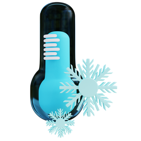 Cold Temperature  3D Icon