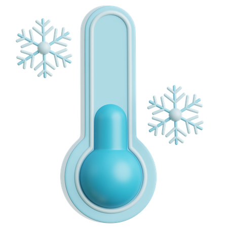 Cold Temperature  3D Icon