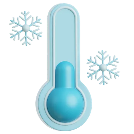 Cold Temperature  3D Icon