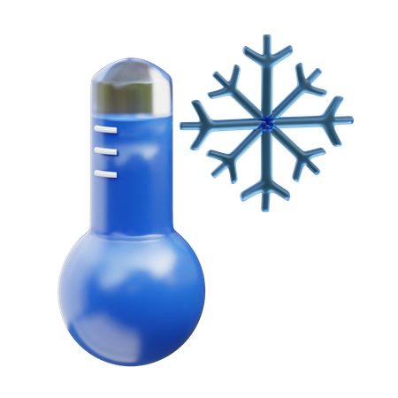 Cold Temperature  3D Icon