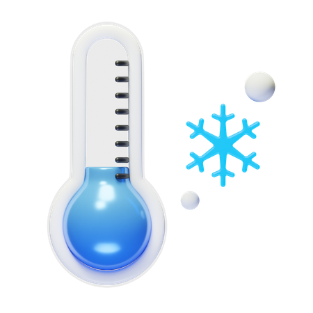 Cold Temperature  3D Icon