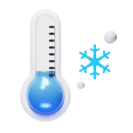 Cold Temperature  3D Icon