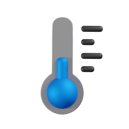 Cold Temperature  3D Icon