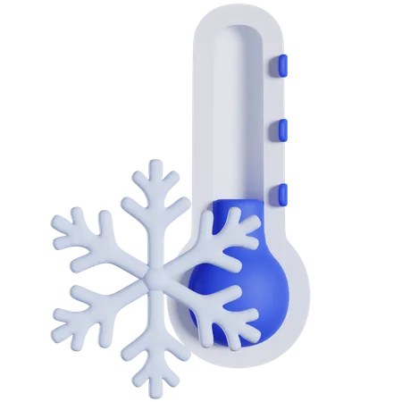 Cold Temperature  3D Icon