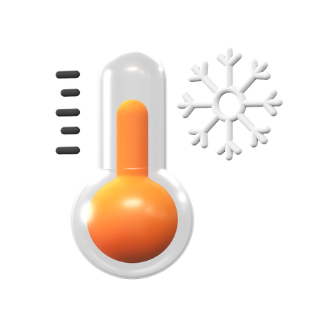 Cold Temperature  3D Icon