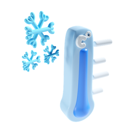 Cold Temperature  3D Icon