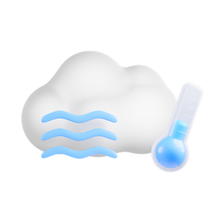 Cold Temperature  3D Icon