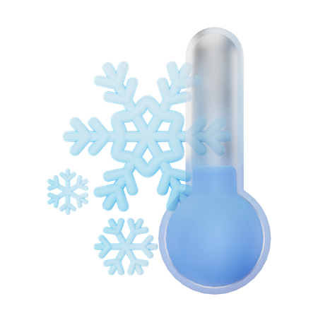 Cold Temperature  3D Icon