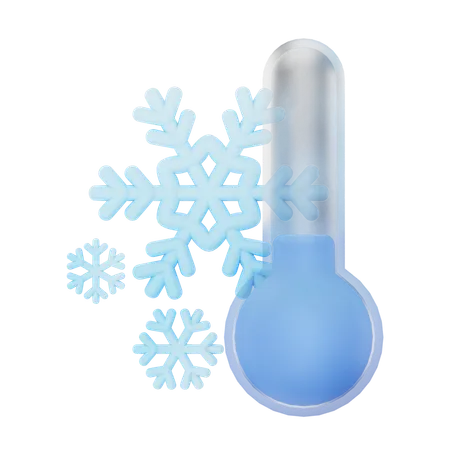 Cold Temperature  3D Icon