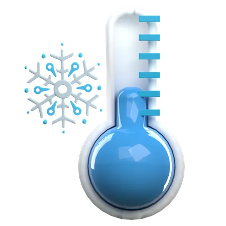 Cold Temperature  3D Icon