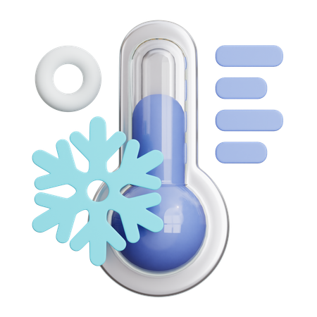 Cold Temperature  3D Icon