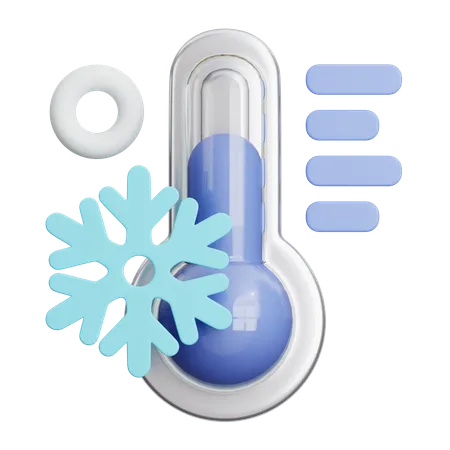 Cold Temperature  3D Icon