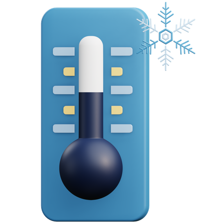 Cold Temperature  3D Icon