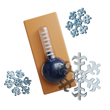 Cold Temperature  3D Icon