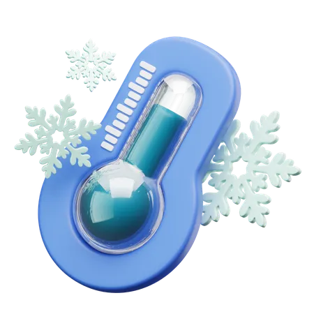 Cold Temperature  3D Icon