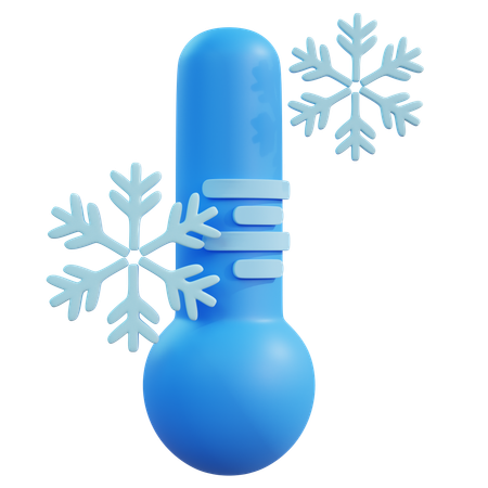 Cold Temperature  3D Icon