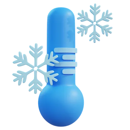 Cold Temperature  3D Icon