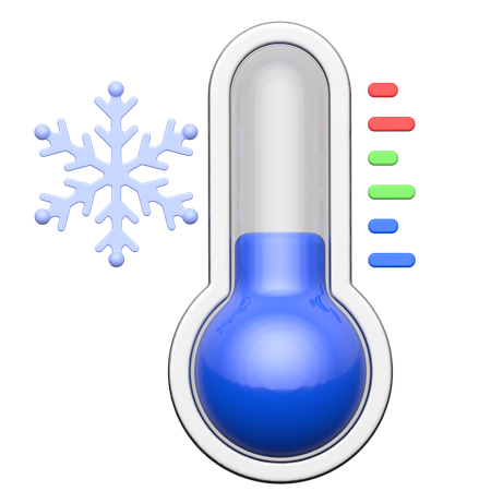 Cold Temperature  3D Icon