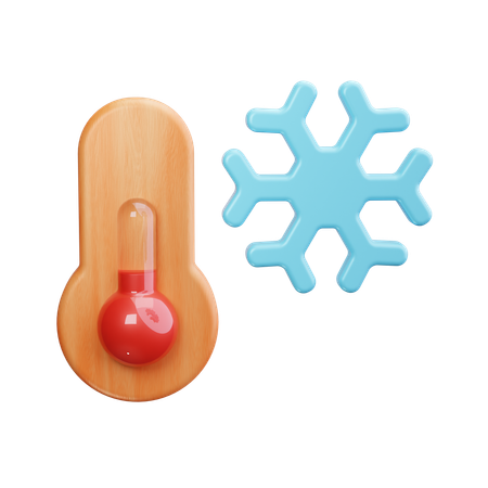 Cold Temperature  3D Icon