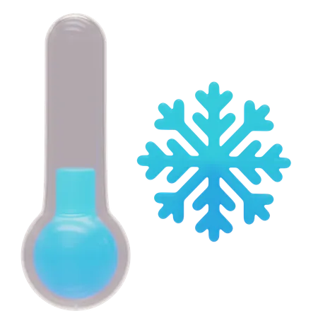 Cold Temperature  3D Icon