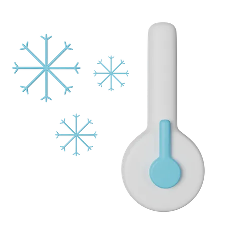 Cold Temperature  3D Icon