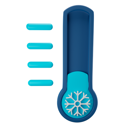 Cold Temperature  3D Icon