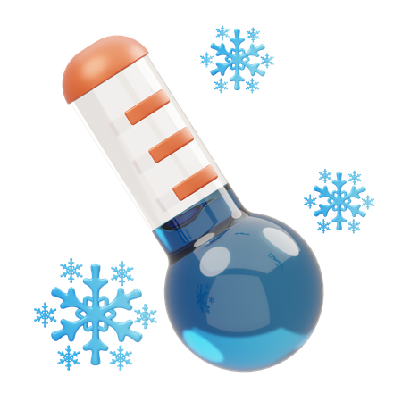 Cold Temperature  3D Icon