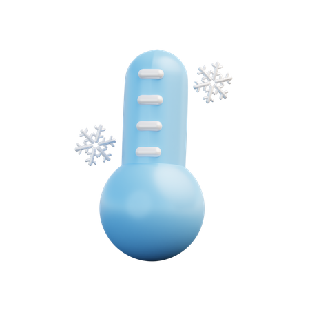 Cold Temperature  3D Icon