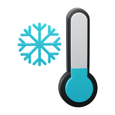 Cold Temperature  3D Icon