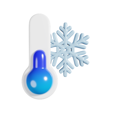 Cold Temperature  3D Icon