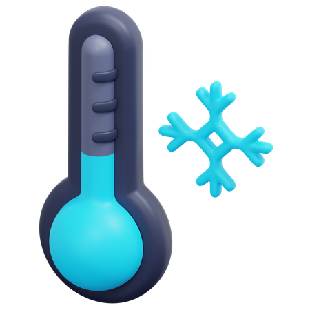 Cold Temperature  3D Icon