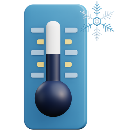 Cold Temperature  3D Icon