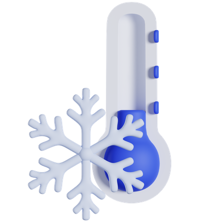 Cold Temperature  3D Icon