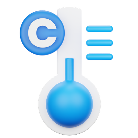 Cold Temperature  3D Icon