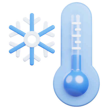 Cold Temperature  3D Icon