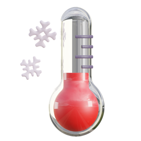 Cold Temperature  3D Icon