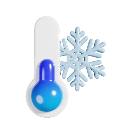 Cold Temperature  3D Illustration