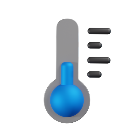 Cold Temperature 3D Icon