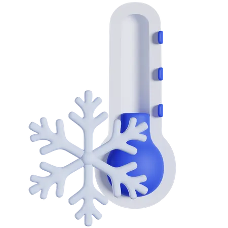 Winter Temperature 3 D Icon 3D Icon