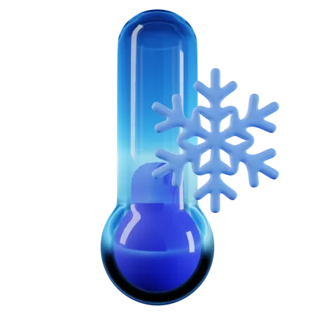 Cold Temperature 3D Icon