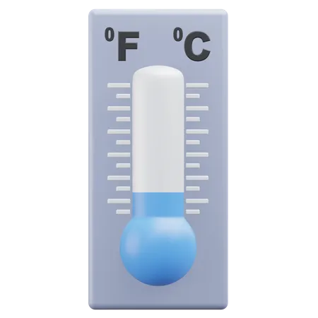 Cold temperature  3D Icon